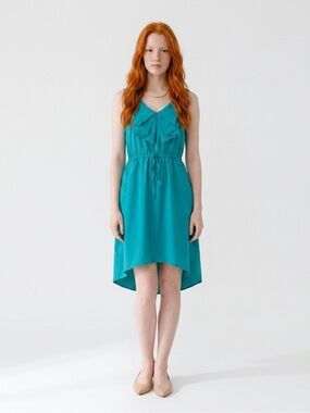 BeBop Green Hi-Low Dress with Pockets Size M